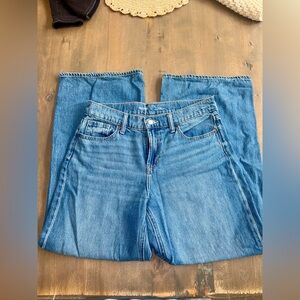 Old Navy Mid Rise Baggy Wid Leg Jeans Size 6 R